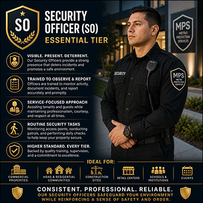 Essential security officer tier
