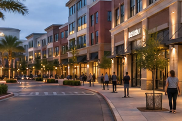 Mixed use shopping